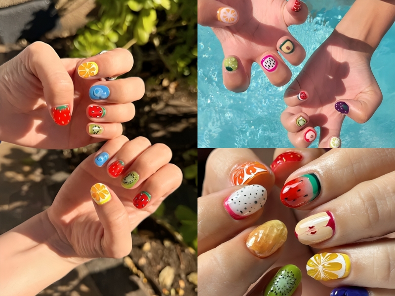 Mẫu nail mùa hè trái cây