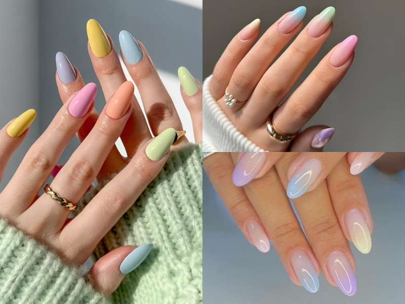 nail mùa hè pastel