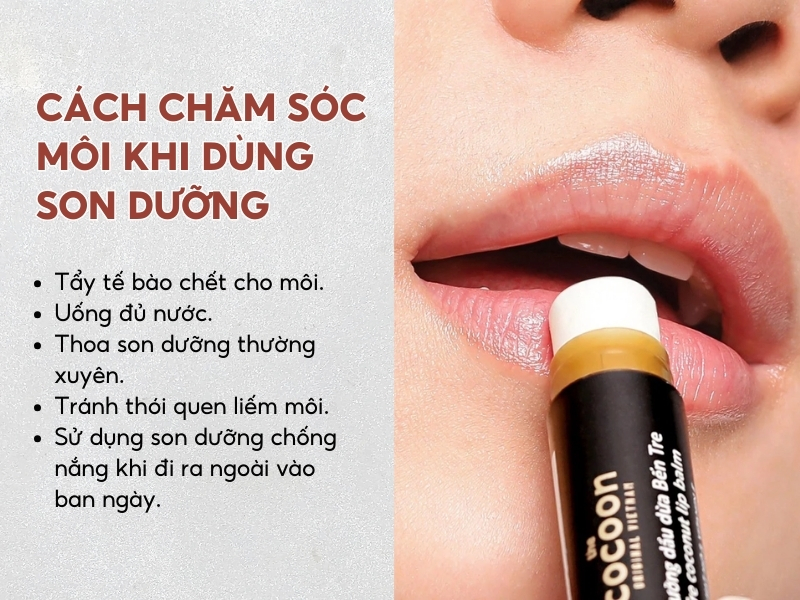 Gợi ý bạn cách chăm sóc môi hiệu quả