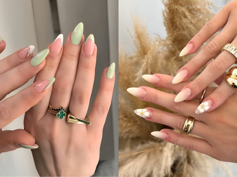 Nails đi biển nhẹ nhàng Hàn Quốc