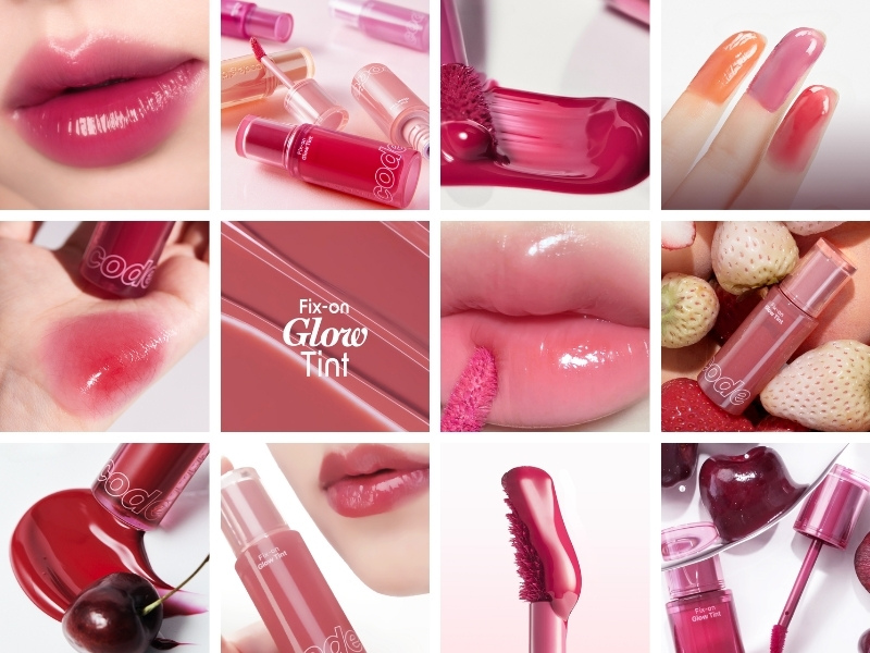 Swatch son tint bóng lì Code Glokolor Fix-on Glow Tint