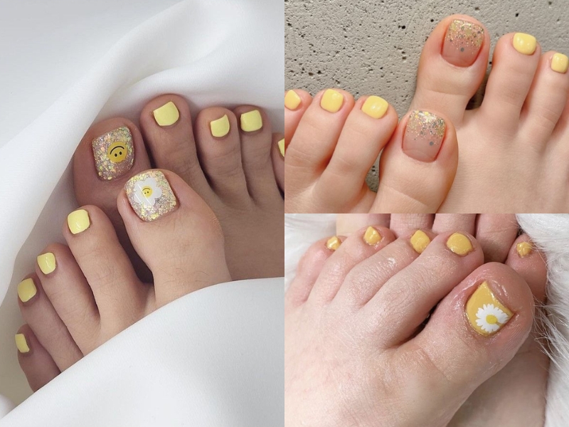 Nail tone vàng trắng