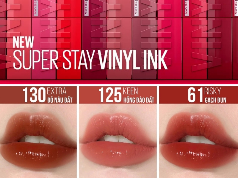 Màu đẹp nhất của dòng son Maybelline Superstay Vinyl Ink