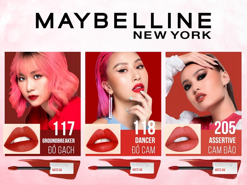 Màu đẹp nhất của dòng son Maybelline Stay Matte Ink