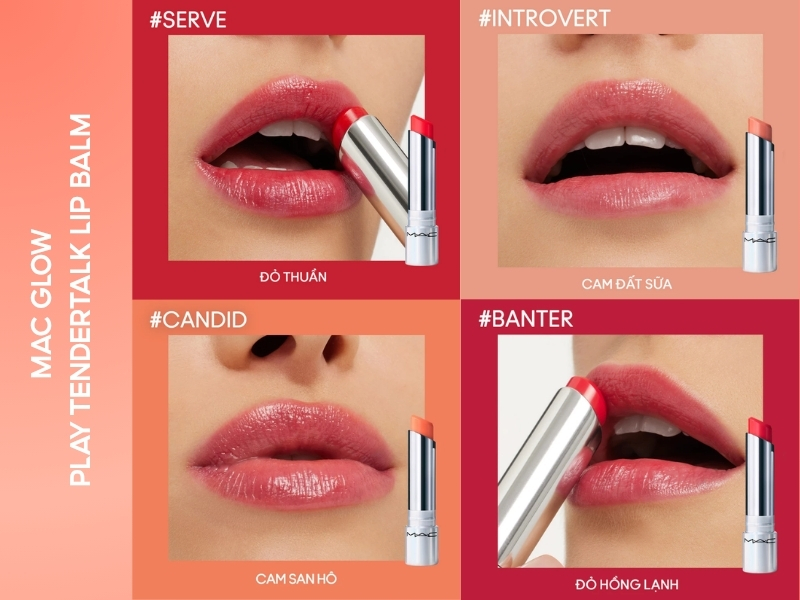 Son dưỡng có màu không thâm môi Glow Play Tendertalk Lip Balm