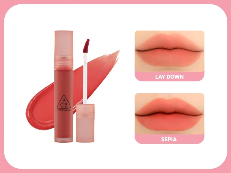 Màu đẹp nhất của dòng son 3CE Blur Water Tint