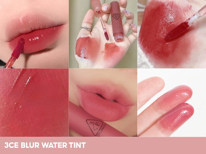 Swatch son lì lâu trôi 3CE Blur Water Tint