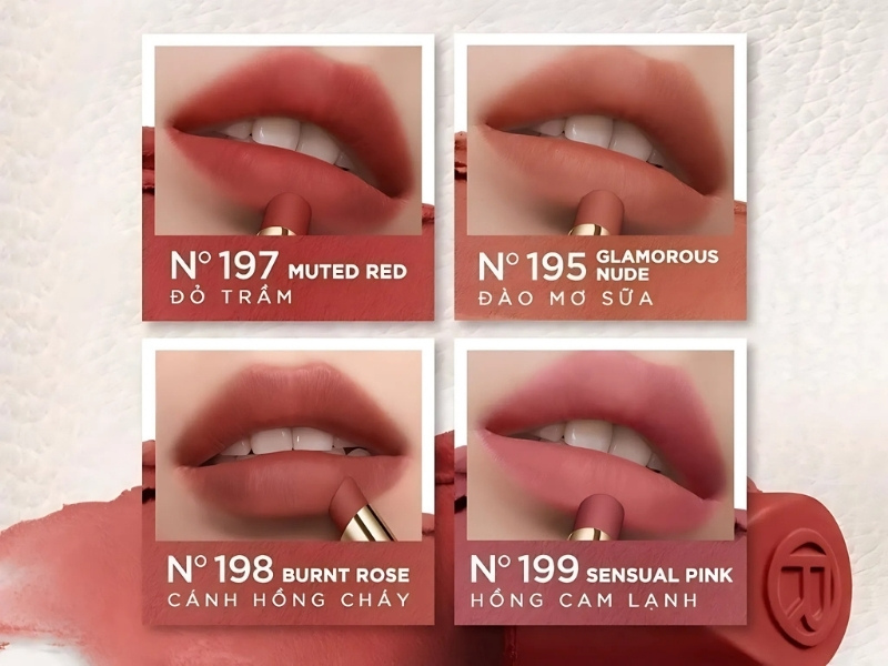 full bảng màu son L’Oreal Paris Color Riche Creme Matte
