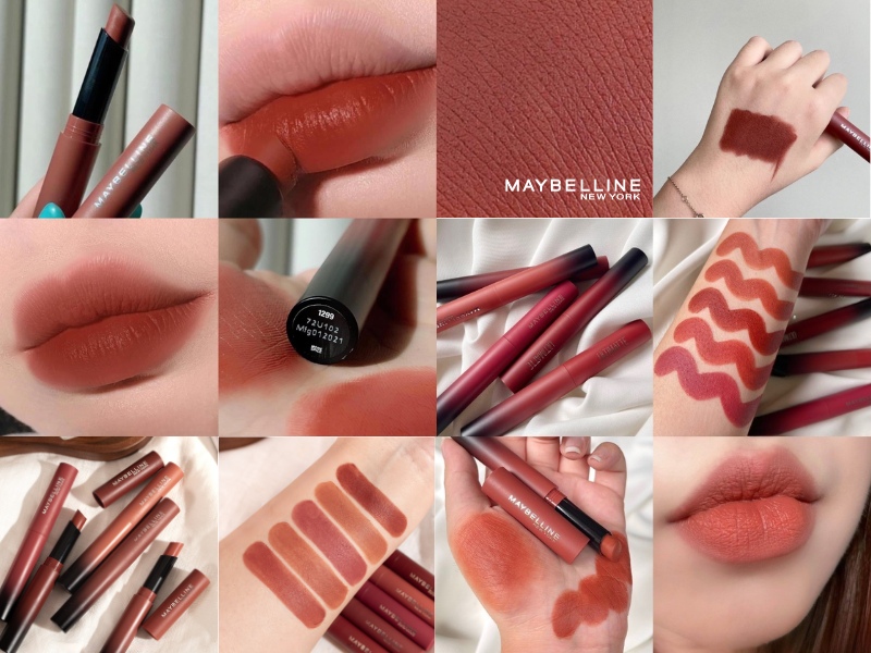 Swatch son thỏi Maybelline Color Sensational Ultimatte