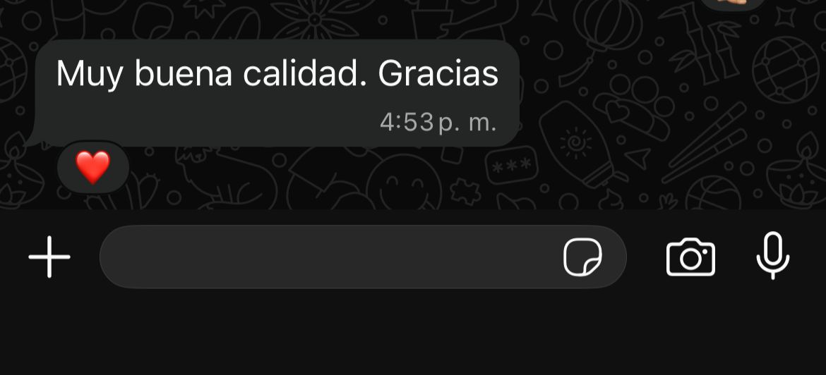 Captura de opinión de cliente.