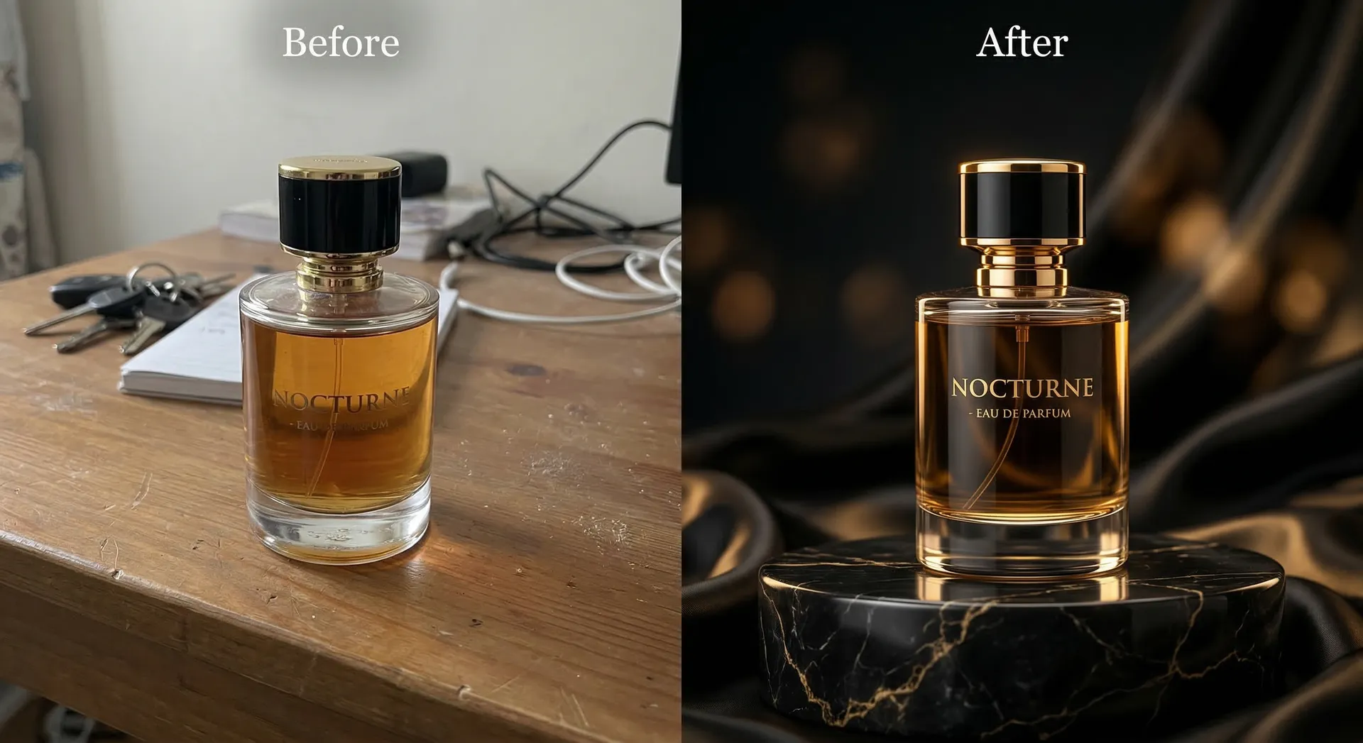 AI product photography result