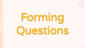 Video thumbnail: Forming Questions