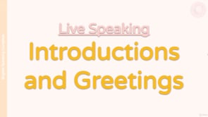 Video thumbnail: Live Speaking Focus