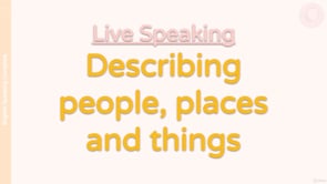 Video thumbnail: Live Speaking Focus