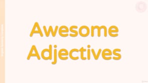 Video thumbnail: M3 Awesome Adjectives