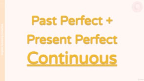 Video thumbnail: M7 My Past Present Perfect Continuous