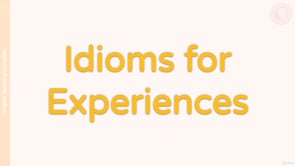 Video thumbnail: M10 Idioms for Experiences