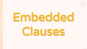 Video thumbnail: M15 Embedded Clauses