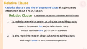 Video thumbnail: M18 Relative Clauses That Which Whose