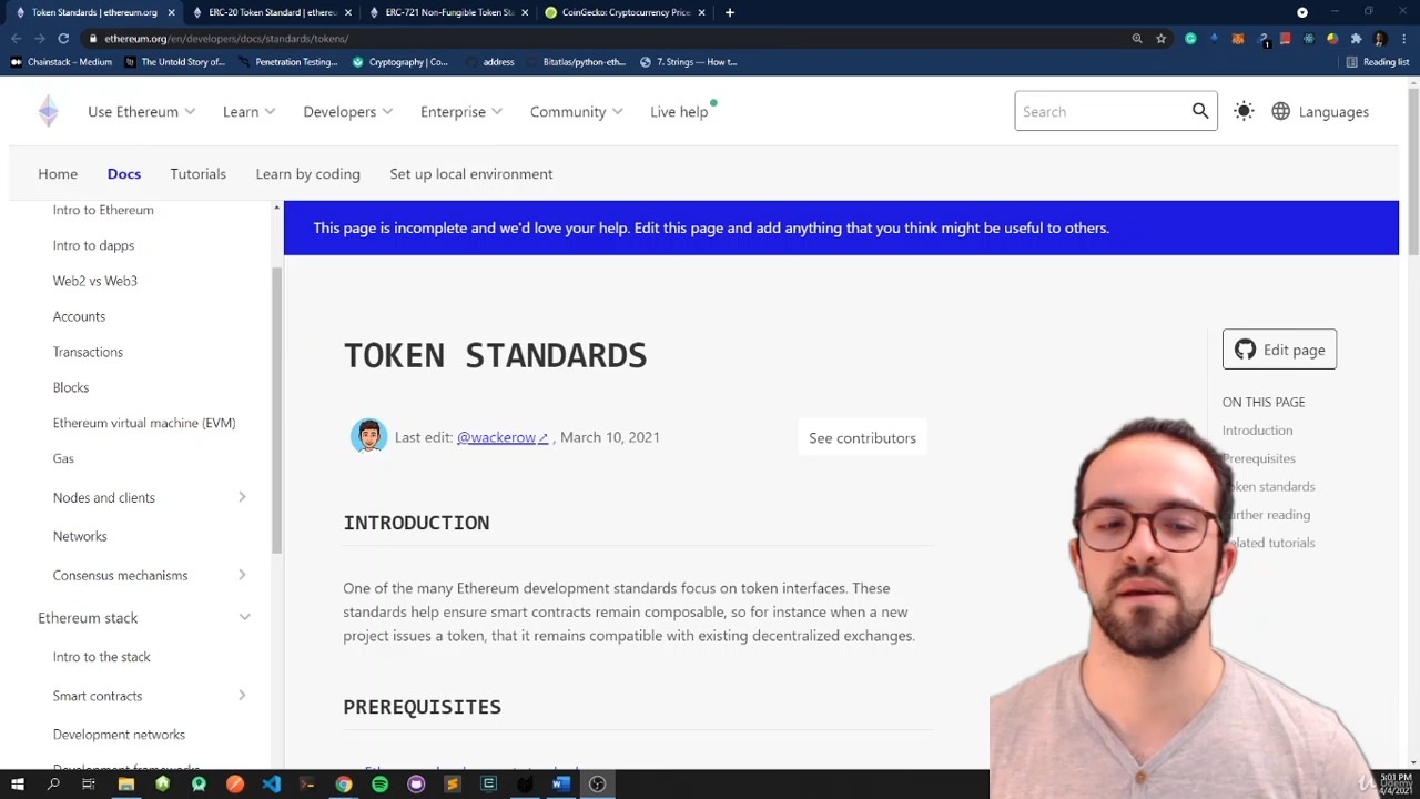 11. ERC-721 NFT Token Protocol