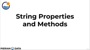 Video thumbnail: 007 String Properties and Methods