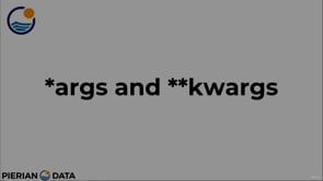 Video thumbnail: 009 _args and __kwargs in Python
