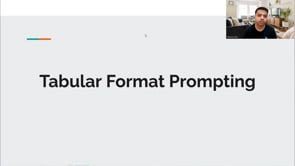 Video thumbnail: Tabular Format Prompting