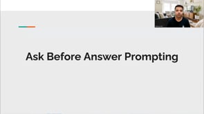 Video thumbnail: Ask Before Answer Prompting
