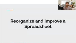 Video thumbnail: Re-Organize Data: Basic