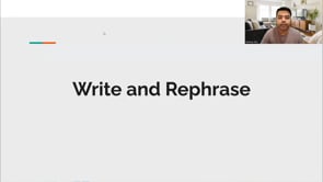 Video thumbnail: Write and Rephrase