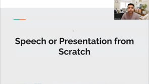 Video thumbnail: Speech or Presentation from Scratch
