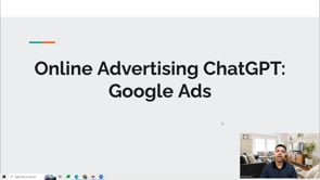 Video thumbnail: Online Advertising ChatGPT: Google Ads