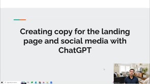 Video thumbnail: Creating copy for the landing page and social media