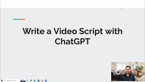 Video thumbnail: Write a Video Script with ChatGPT