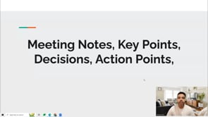 Video thumbnail: Meeting Notes, Key Points, Decisions, Action Points,