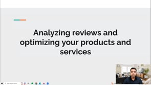 Video thumbnail: Analyzing reviews and optimizing your products and services
