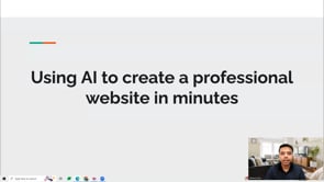 Video thumbnail: Create a PRO Website with AI