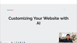 Video thumbnail: Customizing Your Website with AI
