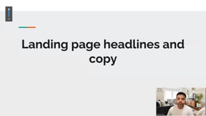 Video thumbnail: Landing page headlines and copy