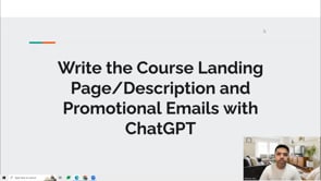 Video thumbnail: Write the Course Landing Page/Description