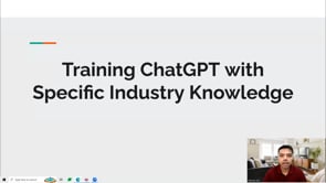 Video thumbnail: Training ChatGPT with Specific Industry Knowledge