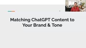 Video thumbnail: Matching ChatGPT Content to Your Brand & Tone