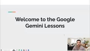 Video thumbnail: Welcome to the Google Gemini Lessons