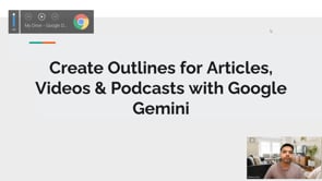 Video thumbnail: Create Outlines for Articles, Videos & Podcasts