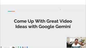 Video thumbnail: Come Up With Great Video Ideas with Google Gemini