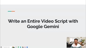 Video thumbnail: Write an Entire Video Script with Google Gemini