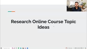 Video thumbnail: Research Online Course Topic Ideas
