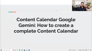 Video thumbnail: Content Calendar Google Gemini