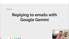 Video thumbnail: Replying to emails with Google Gemini