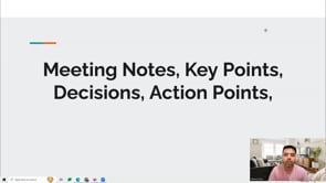 Video thumbnail: Meeting Notes, Key Points, Decisions, Action Points,
